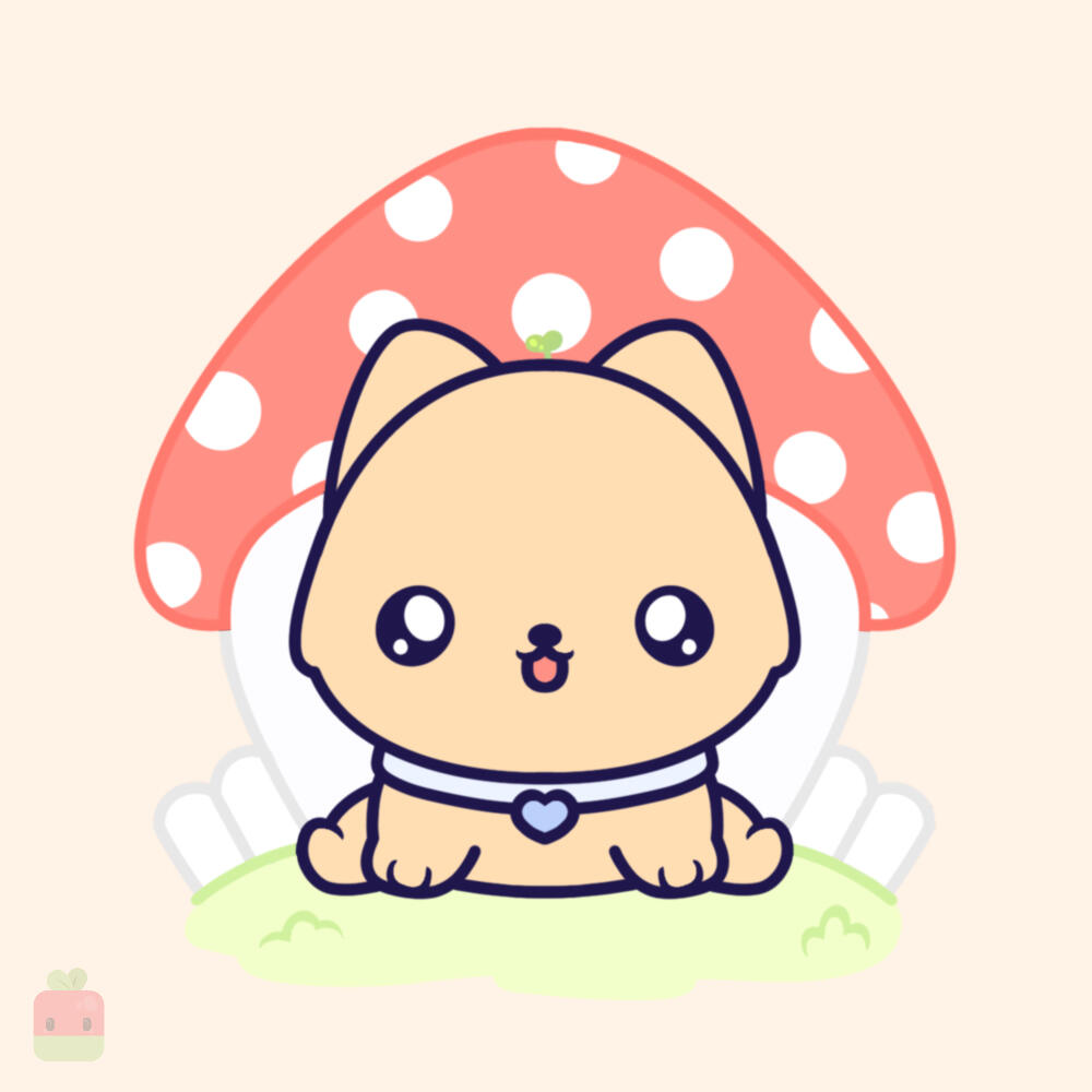 10. Color the Linework ∙ Use a darker shade to color the lines of the environment. This way, your cute dog will pop more against the background.